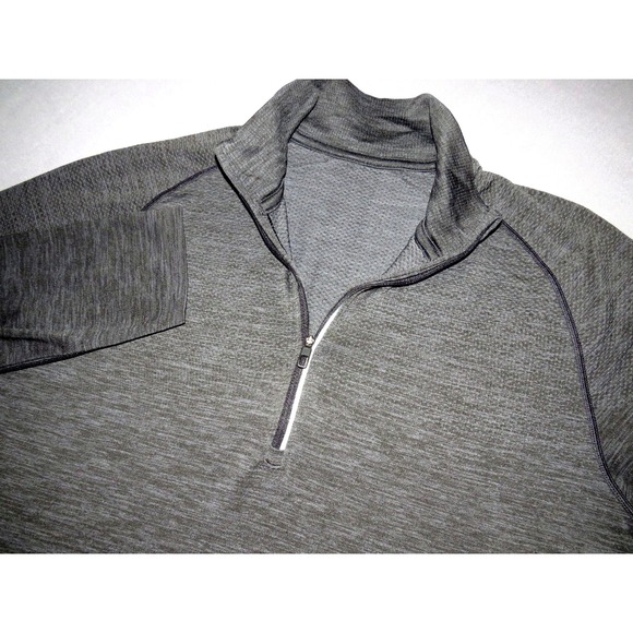 lululemon athletica Other - Lululemon Gray Light Weight Pull Over 1/4 Zip Athletic Jacket Men's Medium